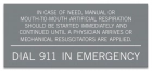 Nevada Dial 911 In Emergency Sign