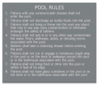New Hampshire Pool Rules Sign
