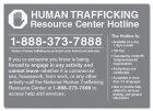 New York Human Trafficking Notice Sign
