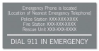 Ohio Emergency Phone Sign