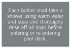 Ontario Canada Shower Rules Sign