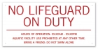 Oregon No Lifeguard On Duty Sign