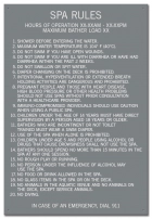 Oregon Spa Rules Sign
