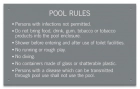 South Dakota Pool Rules Sign