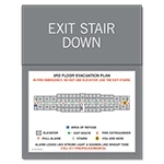 Standard Stairway Evacuation Plans - CA Compliant
