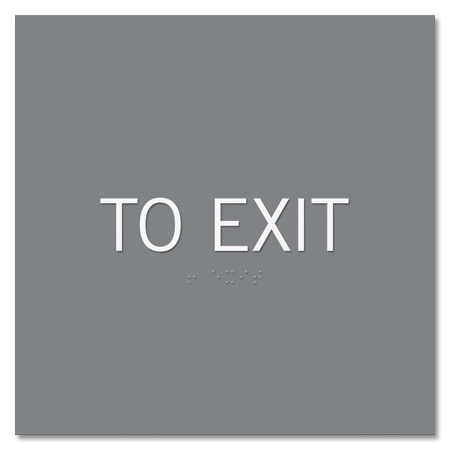 To Exit Egress Sign - CA Compliant
