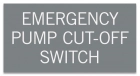 Virginia Emergency Pump Cut-Off Switch Sign