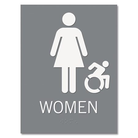 Women Sign w/Female & Dynamic ISA Symbols