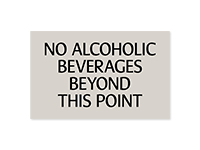 No Alcohol Signs