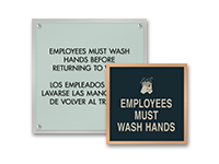 wash hands signs