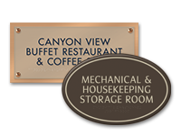 3-Line Room Signs