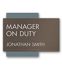Manager on Duty Signs