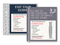 Stairs/Elevator Signs