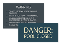 Pool/Spa Signs