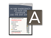 Stairs/Elevator Signs