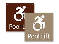 Pool Lift Signs