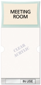 2-Line Area ID w/Window & Sliding Panel