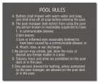 Alaska Pool Hygiene Rules Sign