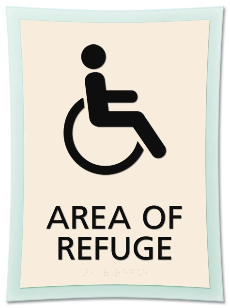 Area of Refuge Sign - ISA Symbol