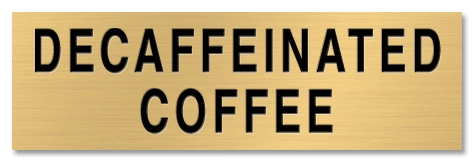 Beverage Marker - Decaffeinated Coffee