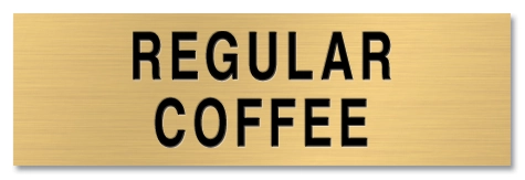 Beverage Marker - Regular Coffee