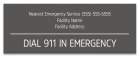 Delaware Pool Emergency Phone Sign