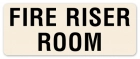 Fire Riser Room Label