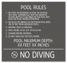 Florida Pool Rules Sign