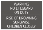 Georgia No Lifeguard On Duty Sign