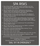 Georgia Spa Risks Sign