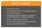 Guest Laundry Sign