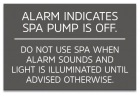 ISPSC Spa and Hot Tub Alarm Sign