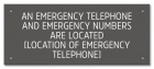 Kentucky Emergency Phone Location Sign