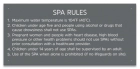 MAHC Spa Rules Sign