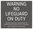 Massachusetts No Lifeguard On Duty Sign