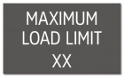Maximum Load Pool Rules Sign
