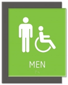 Men Sign w/Male & ISA Symbols