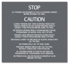 Mobile County, Alabama Pool Safety Rules Sign