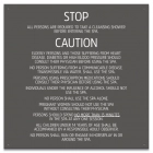 Mobile County, Alabama Spa Safety Rules Sign
