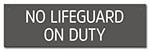 Montana No Lifeguard On Duty Sign