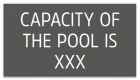 Montana Pool Capacity Sign