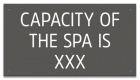 Montana Spa Capacity Sign