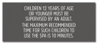 Nevada Children Under 12 Spa Rules Sign