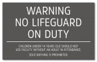 Nevada No Lifeguard Sign
