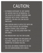 Nevada Spa Rules Sign