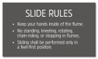 New York City White-Water Slide Rules Sign