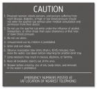 North Carolina Spa Rules Sign