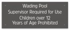 Oklahoma Wading Pool Rules Sign
