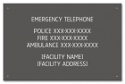 Ontario Canada Emergency Phone Sign
