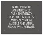 Ontario Canada Emergency Stop Button Sign
